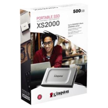 Unidad de Estado Sólido SSD Kingston XS2000 Externo 500GB USB-C