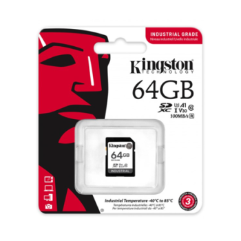Memoria Flash Kingston Industrial SD 64GB SDHC UHS-I Clase 10