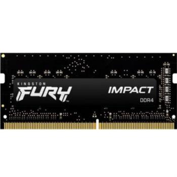 Memoria Ram Kingston FURY Impact 8GB 3200MHz DDR4 CL SODIMM Color Negro