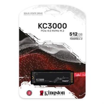 Unidad de Estado Sólido Kingston KC3000 512G PCIe 4.0 NVMe M.2 SSD