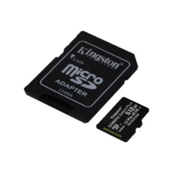 Tarjeta MicroSD Kingston Canvas Select Plus 512 GB 100R A1 C10 Card C/Adaptador