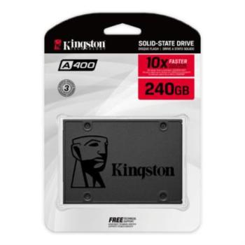 Unidad de Estado Sólido SSD Kingston A400 240GB 2.5 Sata3 7mm Lect.500/Escr.350mbs