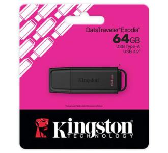 Memoria USB Kingston DataTraveler Exodia 64GB USB-A 3.0 Negro