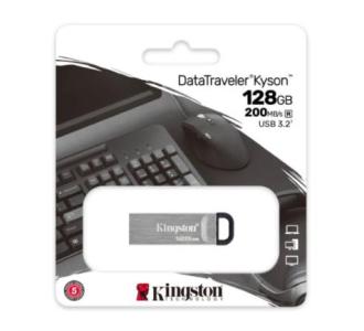 Memoria USB Kingston DataTraveler Kyson 128 GB 3.2 Gen1 Color Gris