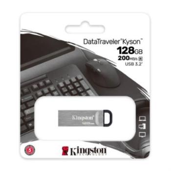 Memoria USB Kingston DataTraveler Kyson 128 GB 3.2 Gen1 Color Gris