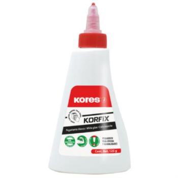 Pegamento Blanco Líquido Kores Korfix de 125 g para Oficina y Manualidades