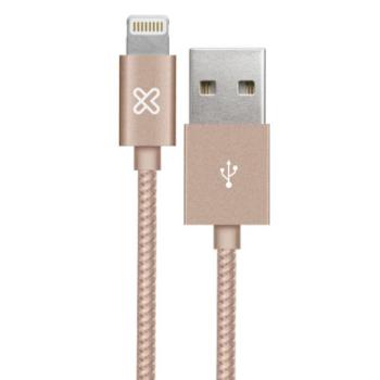 Cable USB Klip Xtreme KAC-010RG Compatible iPhone iPad iPod 1 metro de largo Color Oro Rosa
