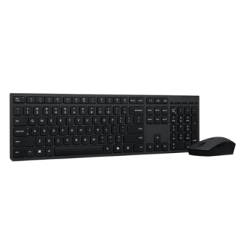 Kit Teclado y Mouse Lenovo Inalámbricos Recargables y Ultrafinos Español LA 2.4 GHz Bluetooth