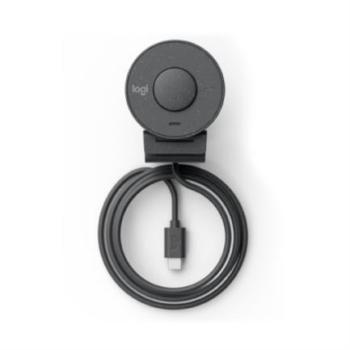 Cámara Web Logitech Brio 300 1080p USB-C con Corrección Iluminación Automática Micrófono Color Grafito