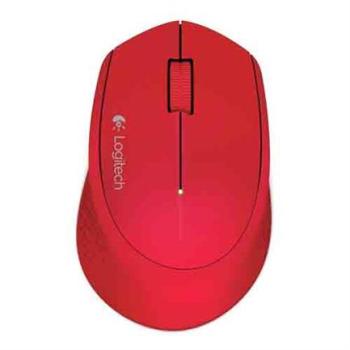 Mouse Óptico Logitech M280 Inalámbrico Color Rojo