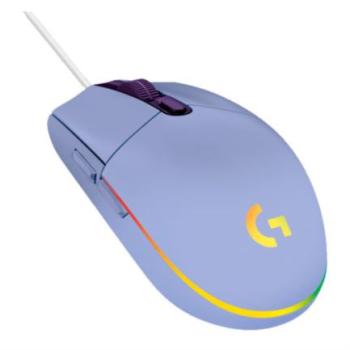 Mouse Logitech G203 LIGHTSYNC Gaming 8000 dpi 6 Botones Color Lila