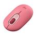 Mouse Logitech Pop Inalámbrico Emoji Personalizable Color Rosa Coral
