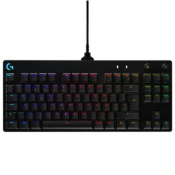Teclado Logitech Mecánico Gaming Pro Iluminación RGB Color Negro