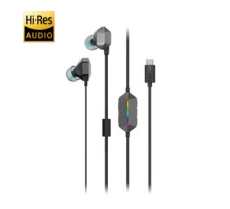 Accesorios Lenovo Auriculares Lenovo Legion E510 Gaming In-Ear RGB USB Tipo C Color Gris