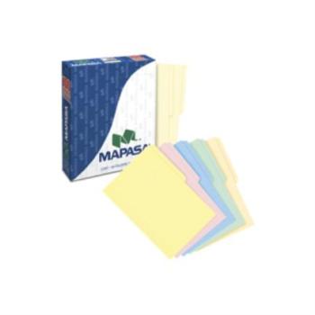 Folder Mapasa Carta Multicolor Color Arcoiris Pastel Pqte 100F