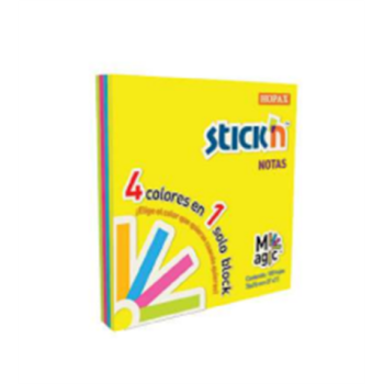 Notas Adhesivas Mae Stickn 3x3 Colores Neón 100H Set 12 Blocks