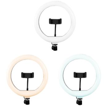 ARO DE LUZ PERFECT CHOICE DE 10 PARA STREAMING CON BASE EXPANDIBLE Y TRIPIE