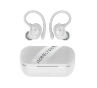 Audífonos Perfect Choice Haken Bluetooth Deportivos TWS Cancelación de Ruido con Sujetador Color Blanco