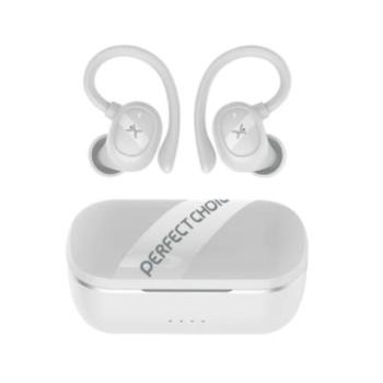 Audífonos Perfect Choice Haken Bluetooth Deportivos TWS Cancelación de Ruido con Sujetador Color Blanco