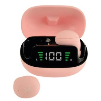 Audífonos Inalámbricos Perfect Choice TWS Mini Tiny Beats con Indicador de Carga Color Rosa