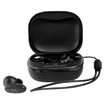 Audífonos Inalámbricos Perfect Choice TWS con Inteligencia Artificial  IA Pantalla táctil Color negro.