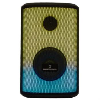 Bocina Perfect Choice Rampage Profesional Portable RGB 30W Color Negro