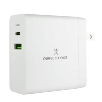 Cargador de Pared Perfect Choice 65W USB-C para Laptop/Tablet/Smartphone