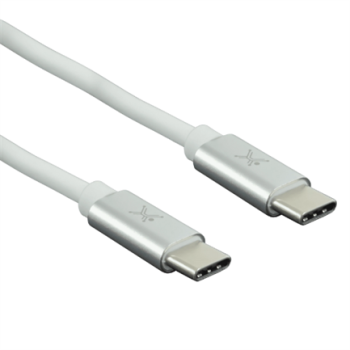 Cable Perfect Choice Tipo C a Tipo C 2m Color Blanco