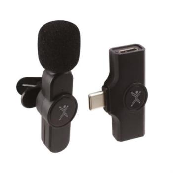Micrófono Perfect Choice Fidelity Inalámbrico para Streaming USB Color Negro