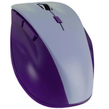 Mouse Inalámbrico Perfect Choice Thumb Ergonómico Clic Silencioso Ajustable 800-1600dpi Color Morado