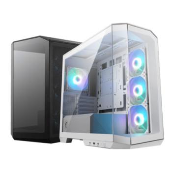 Gabinete MSI MAG PANO M100R PZ Micro-Tower Micro-ATX USB 3.0 sin Fuente 4 Ventiladores Instalados Blanco