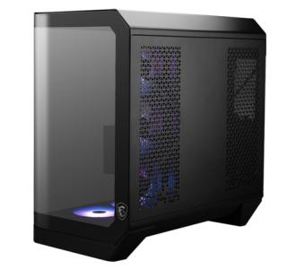 Gabinete MSI MAG PANO 120R PZ Negro Vidrio templado panoramico 4 Micro-ATX/Mini-ITX sin Fuente 1 Ventilador