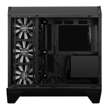 Gabinete MSI MAG PANO 120R PZ Negro Vidrio templado panoramico 4 Micro-ATX/Mini-ITX sin Fuente 1 Ventilador