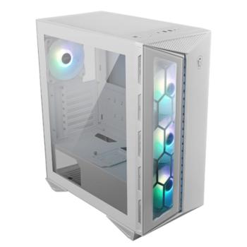 Gabinete MSI MPG GUNGNIR 210R Blanco Midi-Tower ATX/Micro-ATX USB 3.0 sin Fuente 4 Ventiladores Instalados