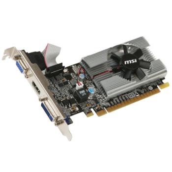 Tarjeta de Video GeForce MSI N210 1GB Single Fan DDR3 PCIe 2.0 64 bits 1xHDMI 1xD-Sub 1-DVI