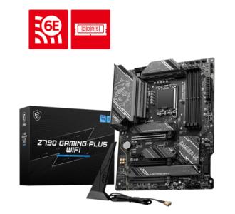 TARJETA MADRE MSI Z790 GAMING PLUS WIFI SOCKET 1700 4 DDR5 7200 1 HDMI 1 DP 4 M.2 ATX