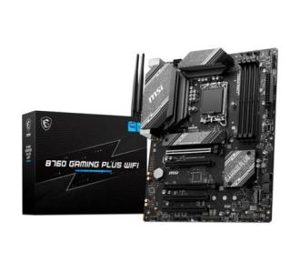 Tarjeta Madre MSI B760 GAMING PLUS WIFI ATX LGA 1700 Intel B760 192GB DDR5 HDMI/DP para Intel