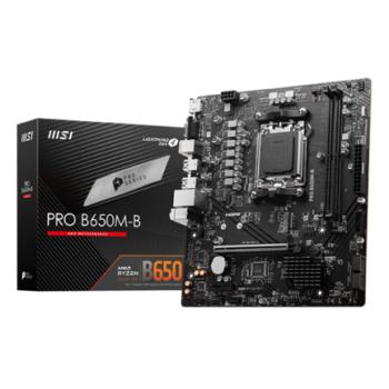 TARJETA MADRE MSI PRO B650MB SOCKET AM5 2 DDR5 6800 HDMI VGA 1 M.2 MICRO ATX
