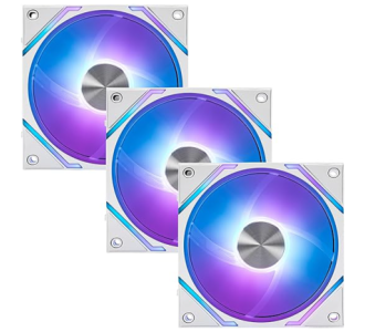 VENTILADOR P/GABINETE MSI MPG EZ120 ARGB WHITE 3W ARGB CONEXION MAGNETICA 3 FAN 360MM BLANCO