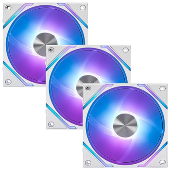 VENTILADOR P/GABINETE MSI MPG EZ120 ARGB WHITE 3W ARGB CONEXION MAGNETICA 3 FAN 360MM BLANCO