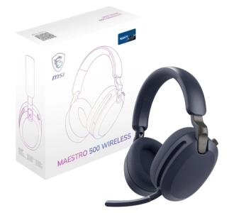 Audifonos MSI Maestro 500W Navy Wireless BT 90hrs ANC PC Consolas Azul