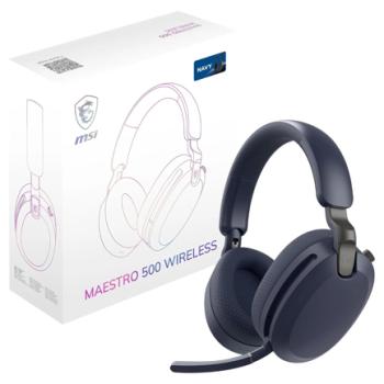 Audífonos MSI Maestro 500W Navy Wireless BT 90hrs ANC PC Consolas Azul