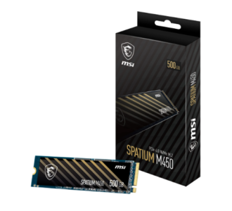 SSD MSI Interno SPATIUM M450 500gb M.2 2280 NVMe PCIe Gen4 hasta 2000 MB/s Lectura