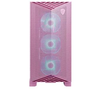 Gabinete MSI MPG GUNGNIR 212R PZ PINK Torre Media ATX 4 Ventiladores RGB Vidrio Templado Rosa