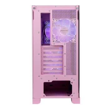 Gabinete MSI MPG GUNGNIR 212R PZ PINK Torre Media ATX 4 Ventiladores RGB Vidrio Templado Rosa
