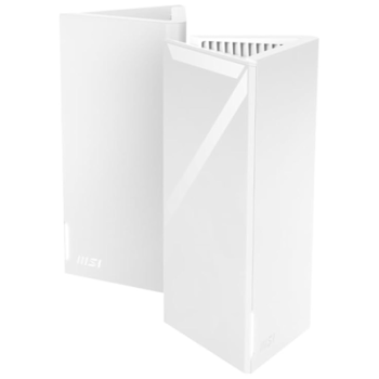 Router MSI con Sistema de Red Wi-Fi en Malla Roamii BE Lite 2882Mbit/s 3x RJ-45 2.4/5GHz 4 Antenas Internas 2 pz Blanco