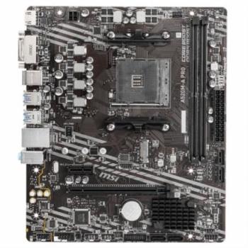 Tarjeta Madre MSI micro ATX A520M-A PRO S-AM4 AMD A520 HDMI 64GB DDR4 para AMD BIOS Actualizada para Serie Ryzen 5000