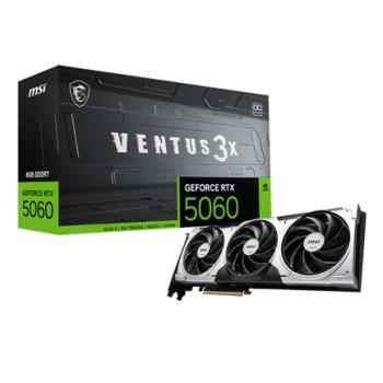 Tarjeta de Video MSI NVIDIA GeForce RTX 5060 VENTUS 3X OC 8GB 128-bit GDDR7 PCI Express x16 5.0