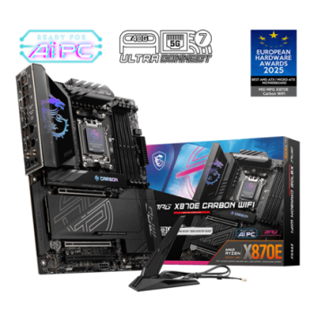 Tarjeta Madre MSI MPG X870E CARBON WIFI ATX Socket AM5 AMD X870E 256GB DDR5 HDMI/DP para AMD