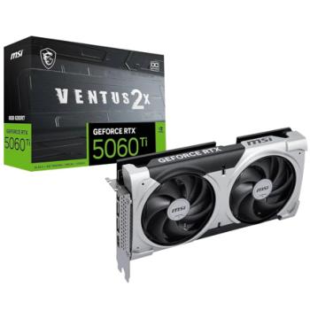 Tarjeta De Video MSI RTX RTX 5060 TI 8G VENTUS 2X OC PLUS 8GB GDDR7 2617 Mhz PCI Express x16 5.0